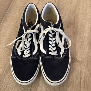 🔥 Vans Old Skool Sneakers – Navy Blue Suede & Canvas – Men’s Size 11
